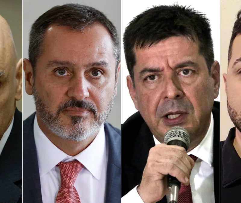Moraes recebe Andrei e outros chefes da PF no Supremo