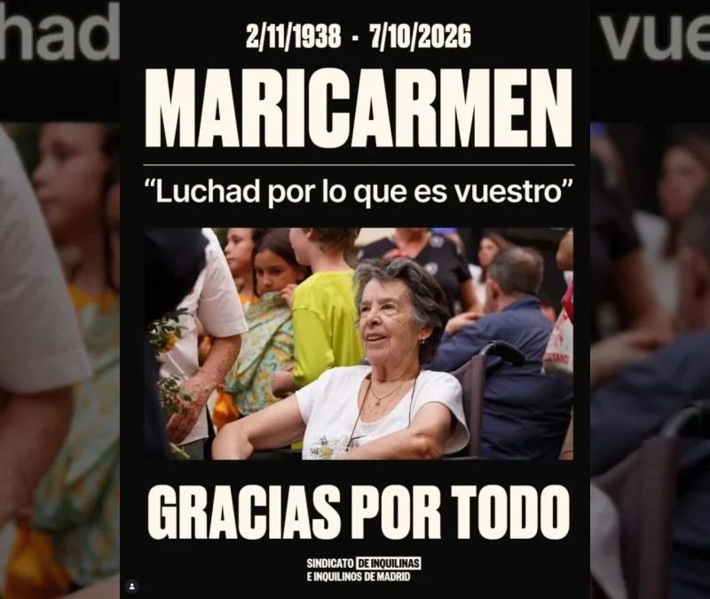 Morre idosa que virou símbolo da crise habitacional na Espanha