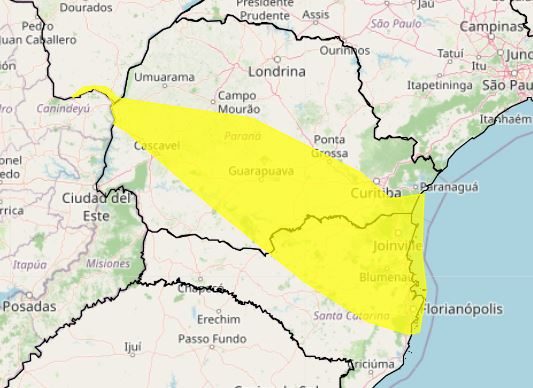 Noite se prolonga em Curitiba e quinta chega com tempestade; parte do Paraná está em alerta