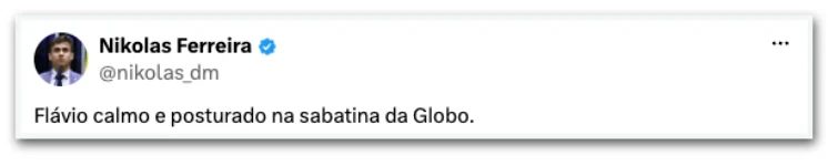“O cara tá afiado”: aliados elogiam Flávio após entrevista à “Globo”