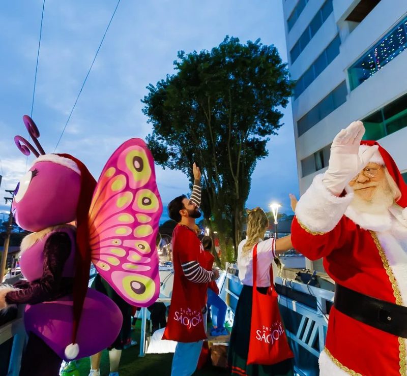 Papai Noel anuncia data de chegada a shopping queridinho da Grande Curitiba