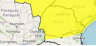 Paraná tem alerta triplo de tempestade neste domingo de eleições