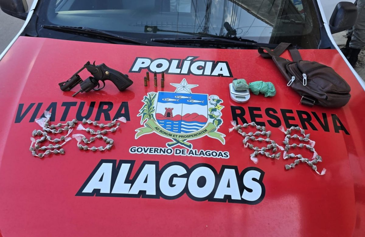 PM apreende armas, munições e entorpecentes durante ações no interior de Alagoas