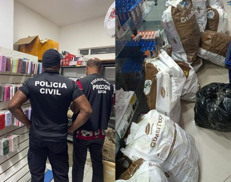 Polícia Civil apreende quase 3,5 mil acessórios falsificados da marca Apple em Salvador