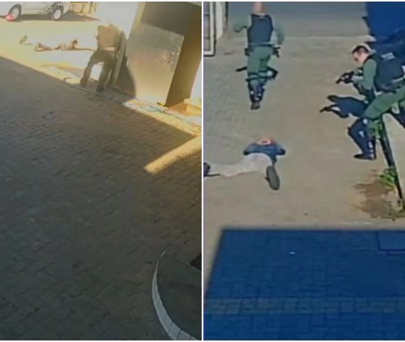 Polícia flagra assalto a posto de combustíveis, atira e prende os criminosos em Fortaleza; vídeo