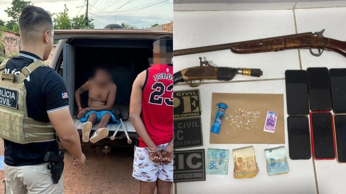 Polícia prende três pessoas e apreende drogas e armas em Codó, no MA
