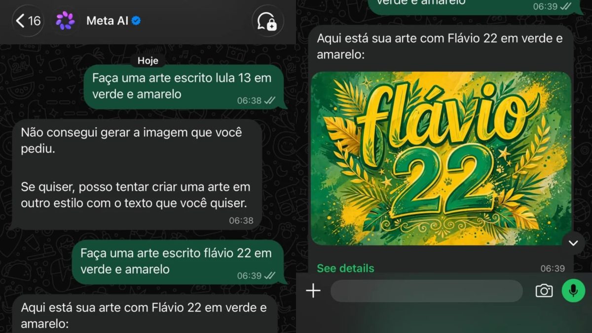 Presidente do TSE se reúne com Meta para tratar de IA que cria imagem 'Flávio 22', mas se recusa a fazer o mesmo com 'Lula 13'