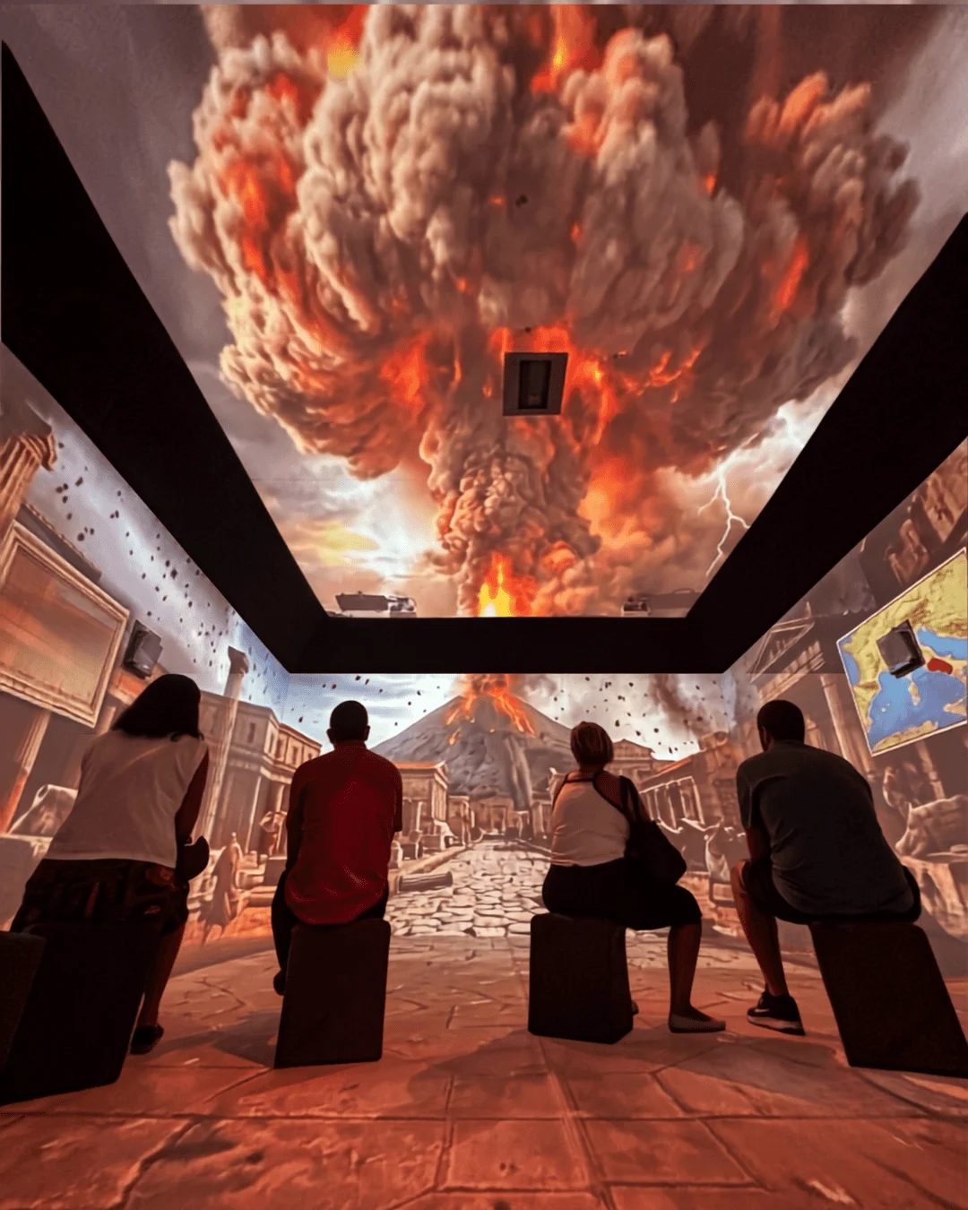 Quer ver a explosão de um vulcão? Shopping de Curitiba abre exposição inédita no dia 9