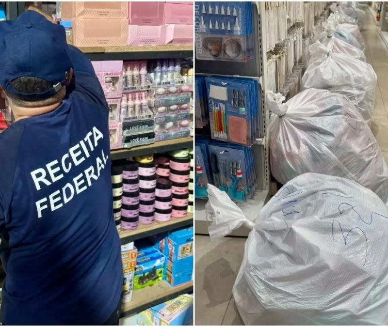 Receita Federal apreende cerca de R$ 2 milhões em produtos com indícios de irregularidades no Centro de Fortaleza