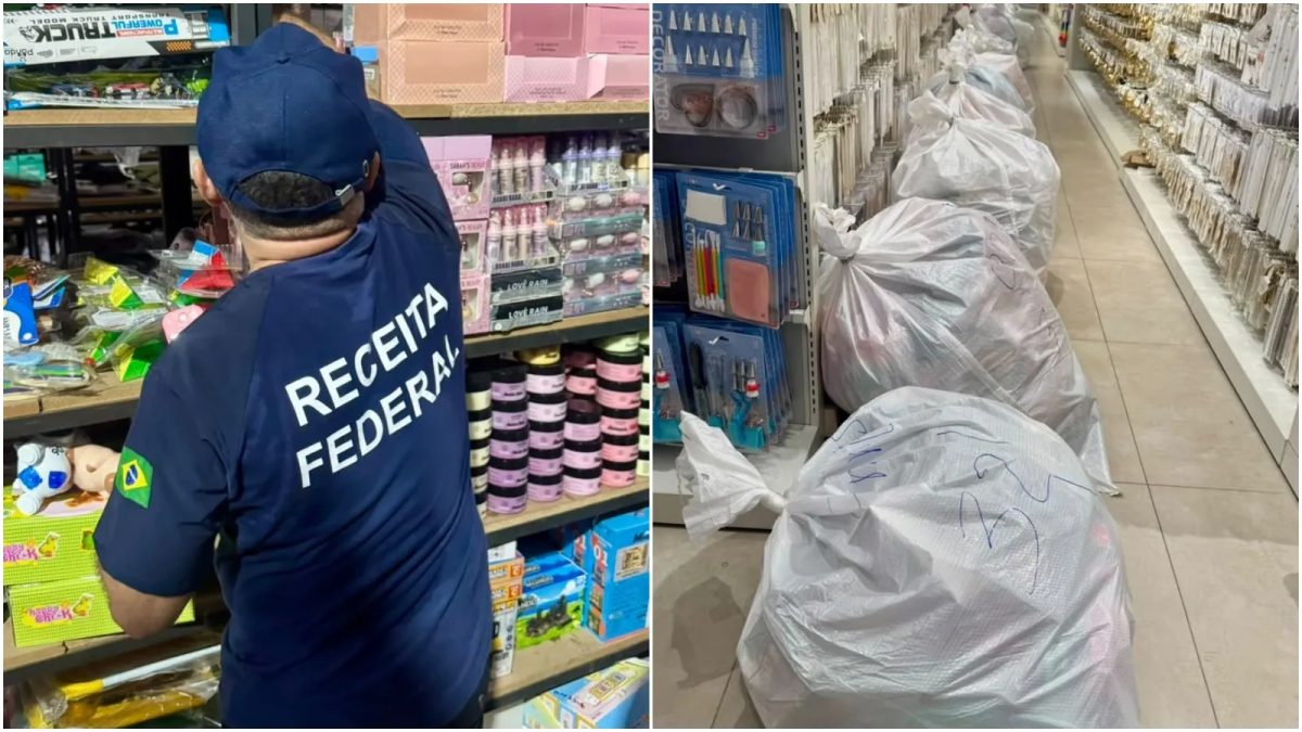 Receita Federal apreende cerca de R$ 2 milhões em produtos com indícios de irregularidades no Centro de Fortaleza