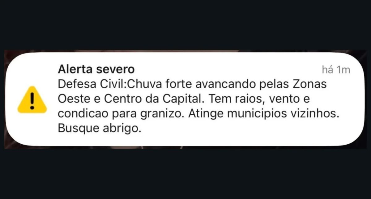 São Paulo registra chuvas na madrugada e Defesa Civil emite 'alerta severo'