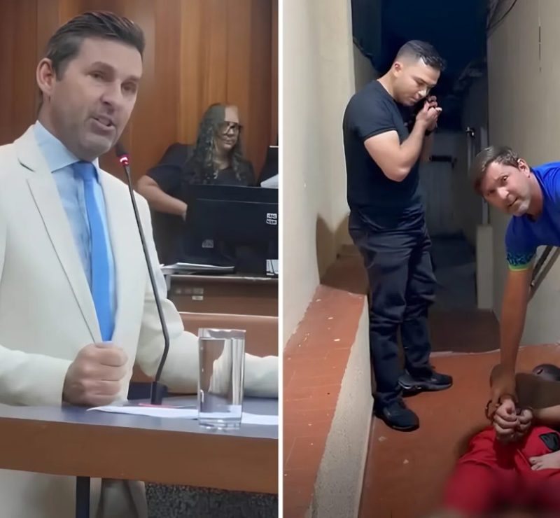 Vereador e cabo da PM perseguem e prendem homem que tentava matar a ex-mulher, em Goiás; vídeo