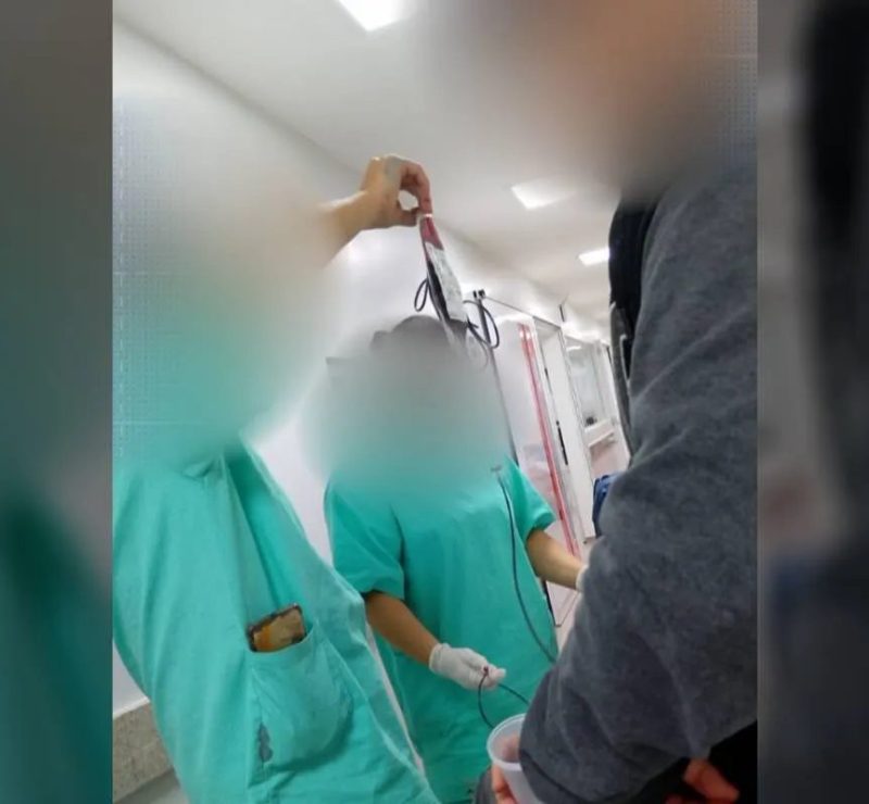 ‘Vi meu marido morrer e voltar’, diz esposa de paciente que passou mal durante transfusão de sangue durante hospital do Paraná