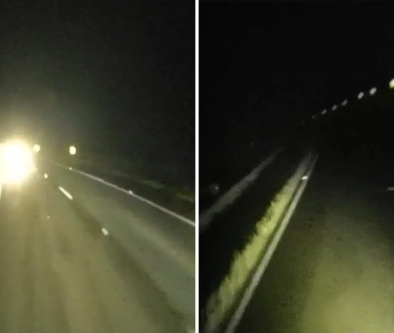 Vídeo mostra caminhoneiro tombando ao tentar desviar de carro na contramão na BR-376, no Paraná