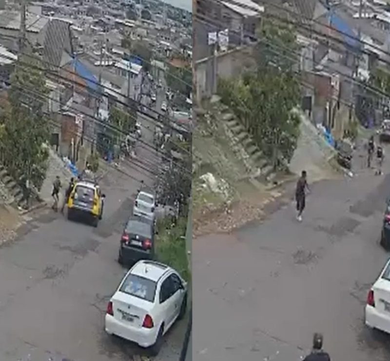 VÍDEO: viatura da PM desce ladeira sozinha durante abordagem em Curitiba