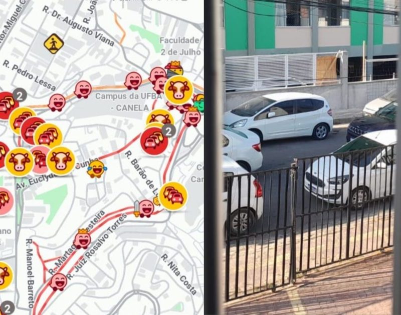 Waze registra diversos alertas de “animal na pista” durante ato pró-Bolsonaro na Barra, em Salvador