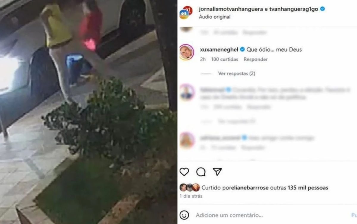 Xuxa comenta caso de pastor agredido por estar com camiseta vermelha no dia da eleição em Goiânia: 'Que ódio... meu Deus'