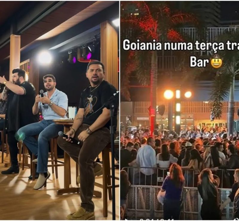 Zé Vaqueiro, Nattan, Panda e mais famosos se reúnem em bar, e web brinca: ‘Goiânia em um terça tranquila’